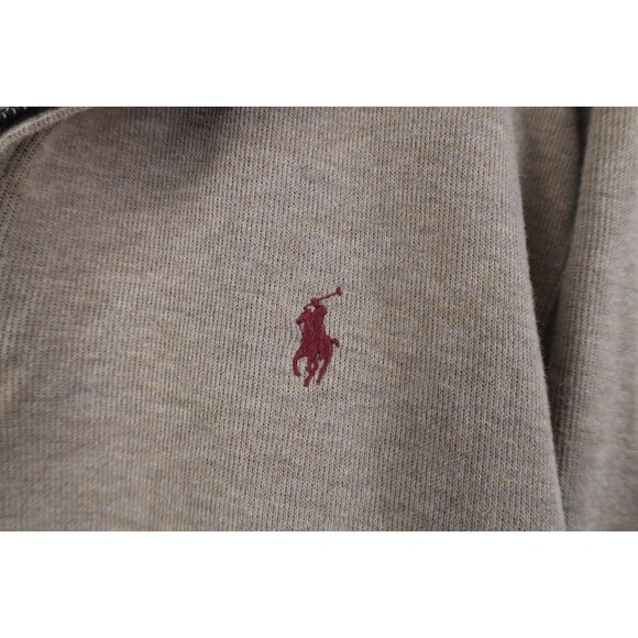 Vtg Ralph Lauren Mens Large Estate Rib Cotton Ribbed Knit 1/4 Half Zip Sweater - Picture 4 of 12